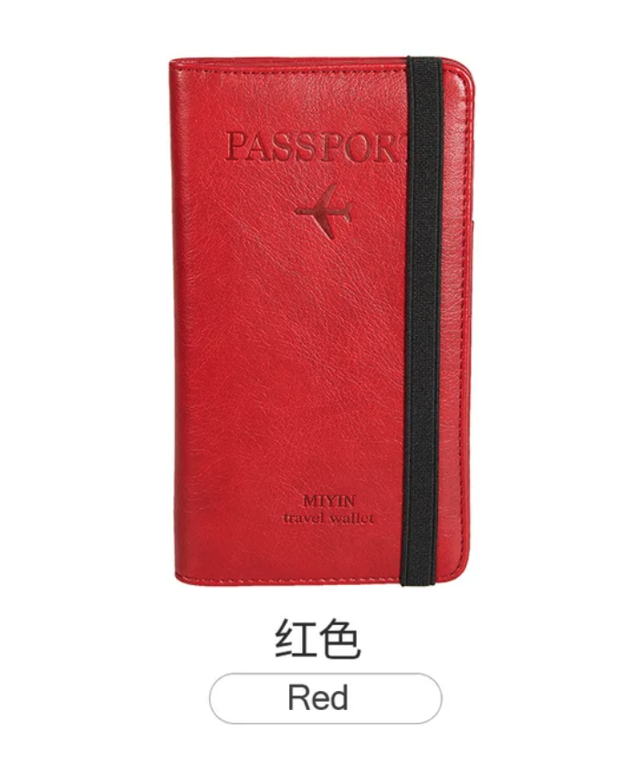 Secure Travels Leather Passport Case